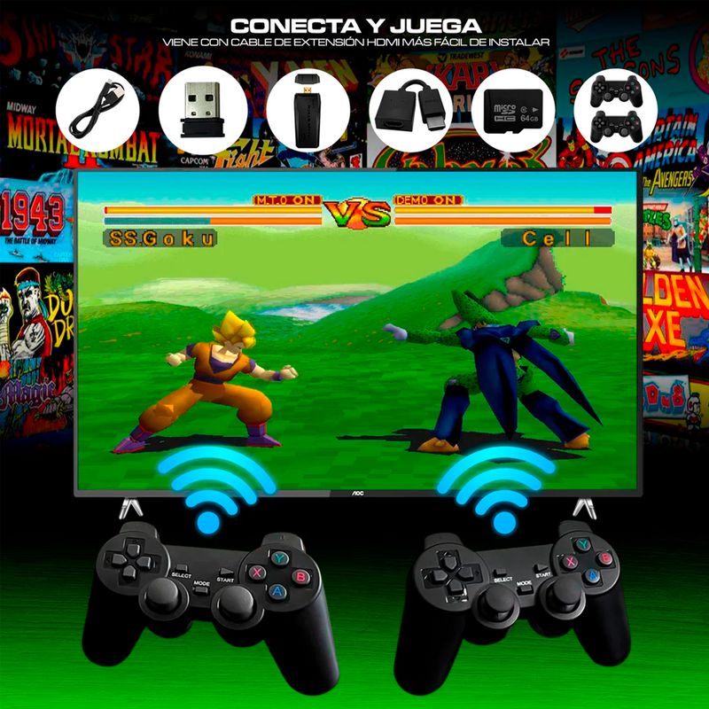 GameStick 4K™  Consola de Videojuegos 20.000 Juegos Retro